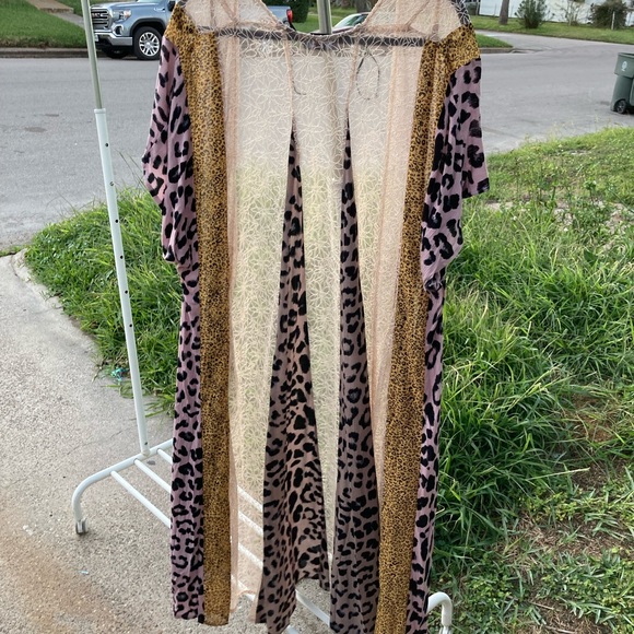 Leopard print mix cardigan - Picture 3 of 9